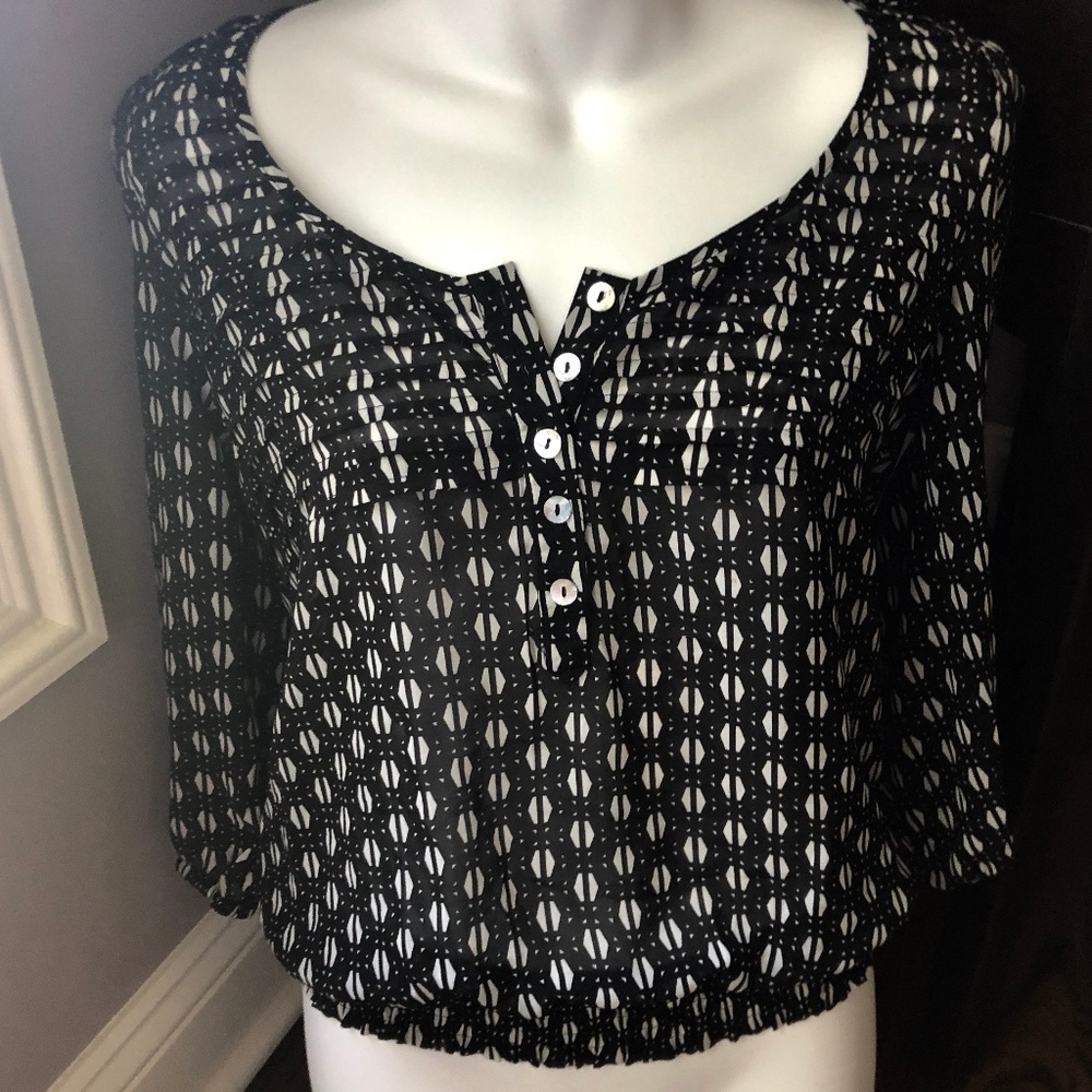 Daniel Rainn from Nordstrom B&W Sheer Top P/XS EUC